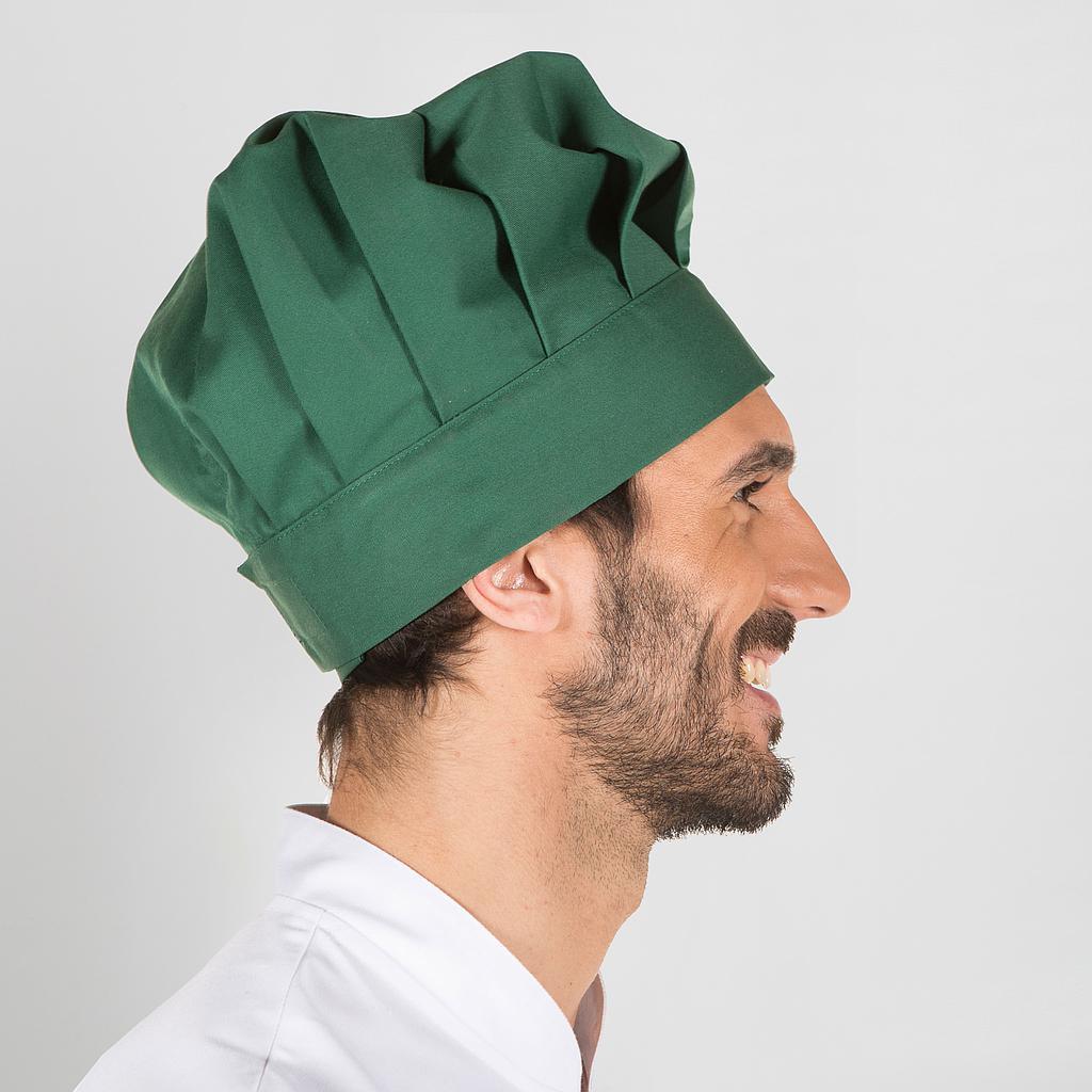 CAPPELLO GRAN CHEF C/VELCRO COL.VERDE BOTTIGLIA