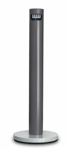 POSACENERE ALLUMINIOC/BASE GRIGIA