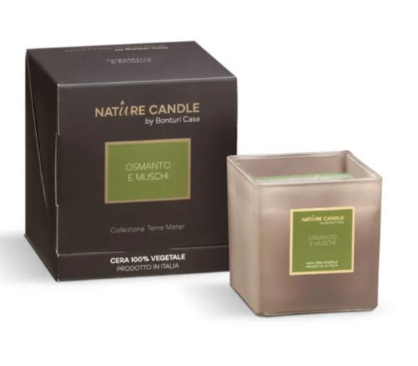 CANDELA CERA 180GR OSMANTO/MUSCHI "TERRA MATER"