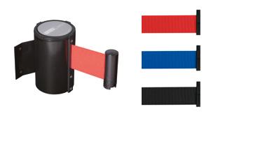 COLONNA MURALE NERA CON NASTRO NERO "DIVIDI FOLLA"