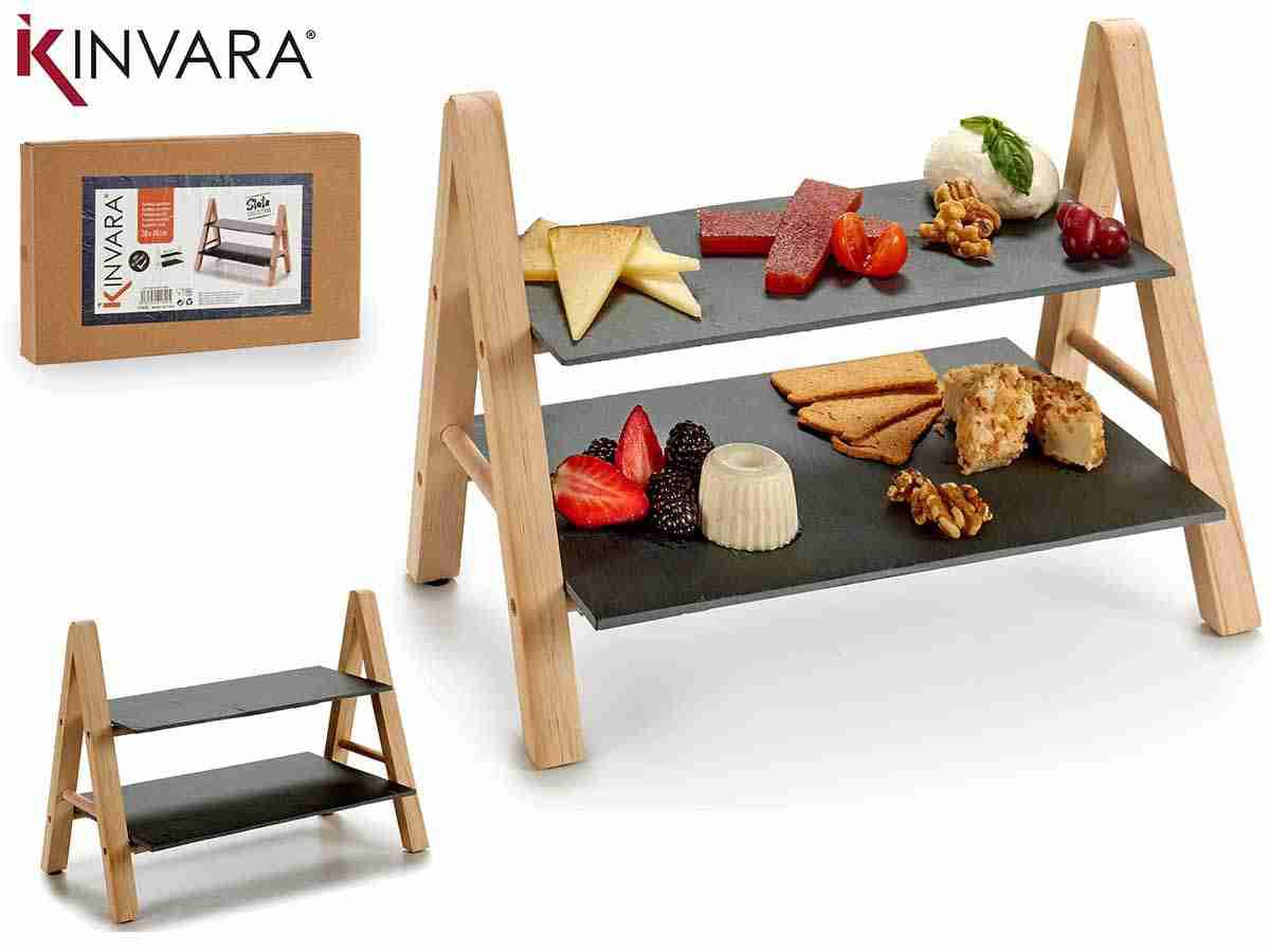 VASSOIO A 2 SCOMPARTI RETTANGOLARE