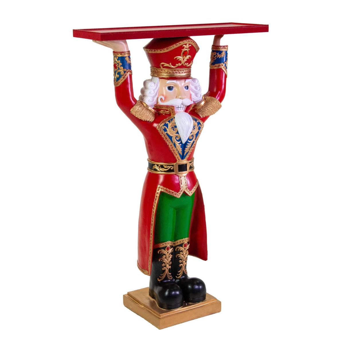 SOLDATINO RESINA CON VASSOIO ROSSO CM 64X26,5H106,5