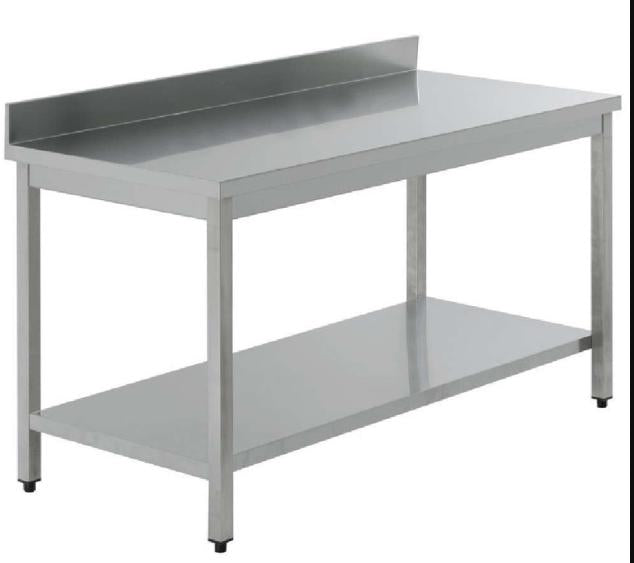 TAVOLO ACCIAIO INOX C/A C/R 180X70X95
