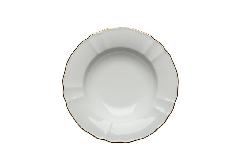 PIATTO FONDO 23CM FILO ORO TILDE