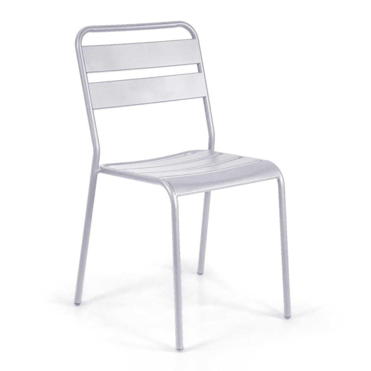 SEDIA IN METALLO ROVIGO MINI BIANCO 47x52xH44/81