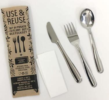 SET FORCH+COLT+CUCCH ACCIAIO INOX C/TOV.USE&REUSE