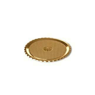 VASSOIO GOLDEN PET-PP ORO COPRENTE DIAM.30CM CF=50PZ