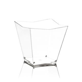 VASSOIO MINI DESSERTDIAMANTE 200CC PS TRASPARENTE CF=50PZ