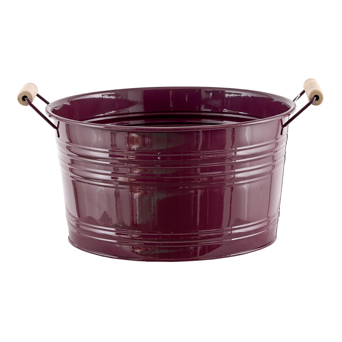 VASO METALLO H.CM.16,5 ø CM.30 VIOLA