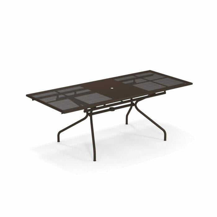 TAVOLO ALLUMINIO ATHENA 160+50X90 BIANCO RAGG.9002