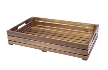 E.BUFFET ACACIA CASSETTA LISTELLO GN 1/1 H.10