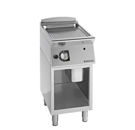 FRY-TOP A GAS SINGOLO RIGATO CRX A GIORNO 7KW 400x700x900H