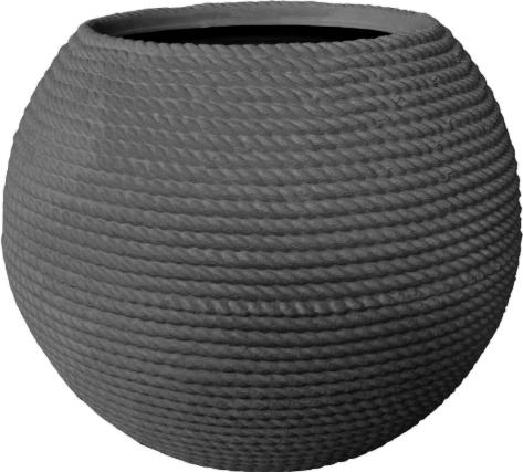 VASO A SFERA BALI 50X48H COL. COOL GREY