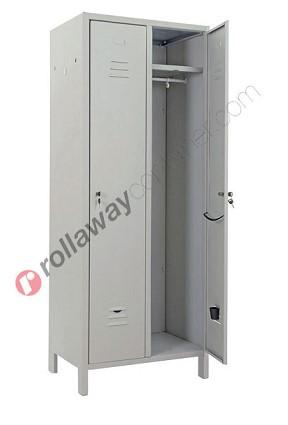 ARMADIETTO 2 ANTE SPORCO PULITO 100x50X180 GRIGIO RAL7035