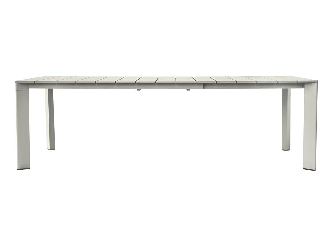 TAVOLO 'NETTUNO' ALLUNGABILE ALLUMINIO 200/300X100cm CRETA