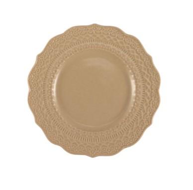 PIATTO PANE DIAM.15 H.2CM BEIGE SKALISTOS STONEWARE