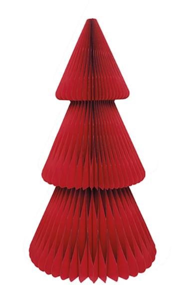 DECORAZ. ALBERO IN CARTA NEW STYLE ROSSO 80CM