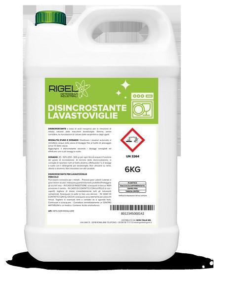 DETERGENTE DISINCROSTANTE LAVASTOVIGLE "RIGEL" 6KG