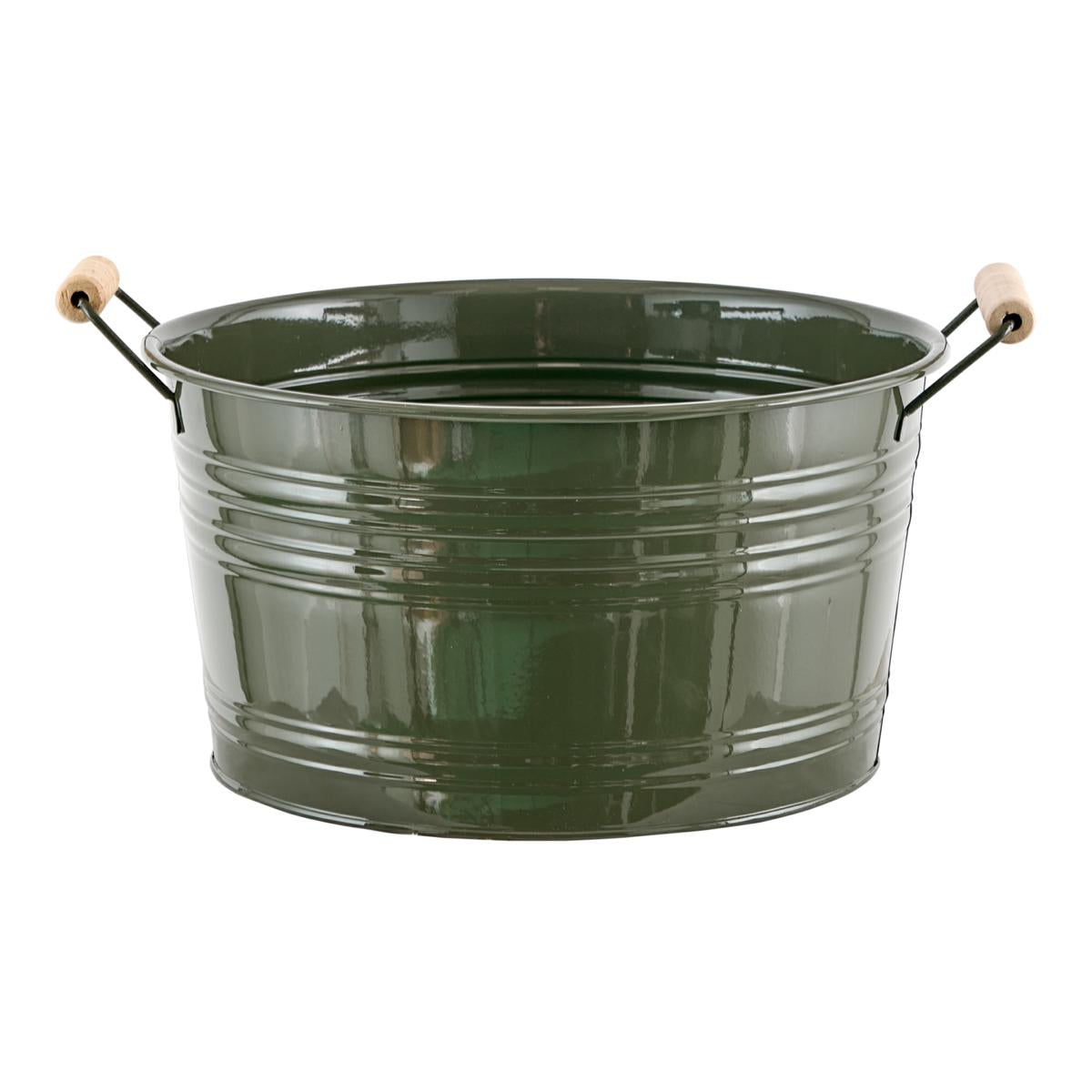 VASO METALLO H.CM.16,5 ø CM.30 VERDE