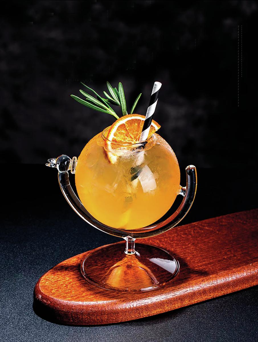 BICCHIERE E CANNUCCIA IN VETRO BOROSILICATO 325ML GLOBE