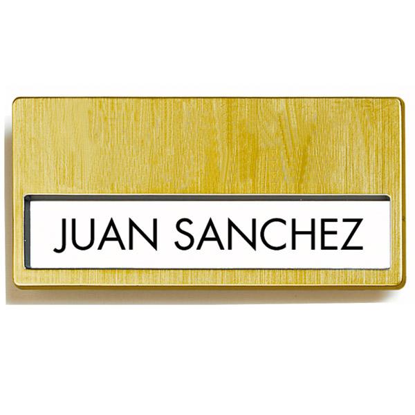 CARTELLI IDENTIFICAZIONE 6,7x4 CM ORO PLASTICA