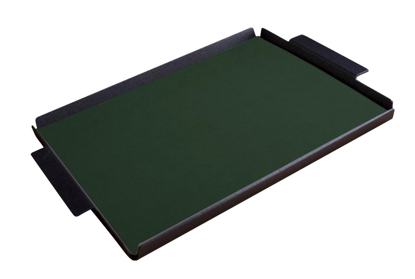VASSOIO SERVIZIO NERO CON TOVAGLIA VERDE 36X50X1,5CM