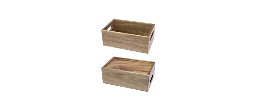E.BUFFET ACACIA CASSETTA GN 1/4 H.10