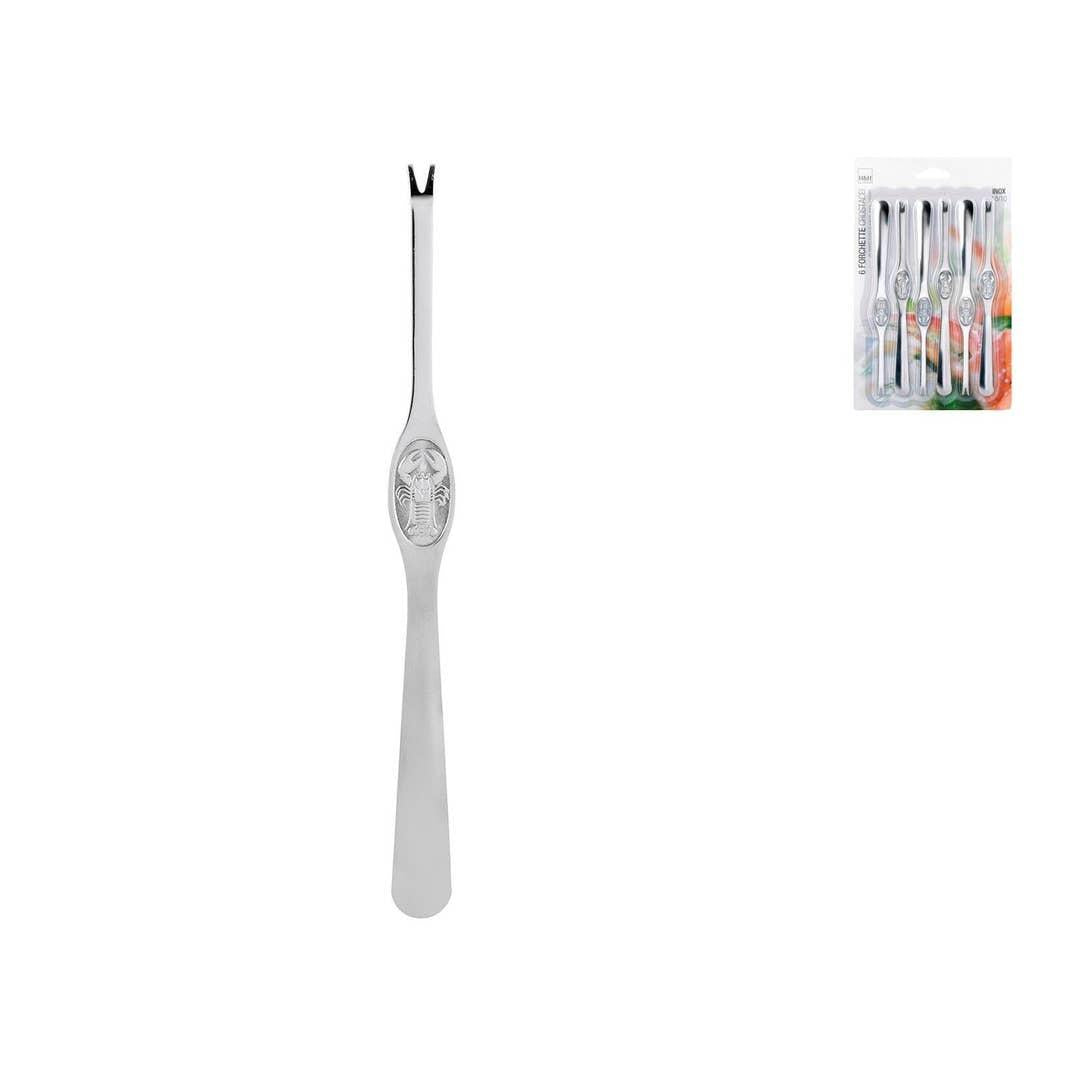 FORCHETTE INX CROSTACEI CF=6PZ