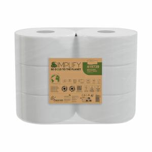 CARTA IGIENICA MINI JUMBO 170MT 2V P.CELL. CF=6RT