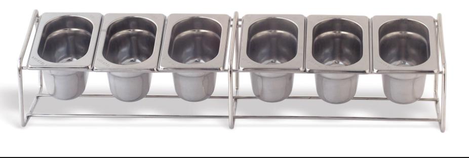 PORTAVASCHETTE IN ACCIAIO(BACINELLE ESCLUSE)