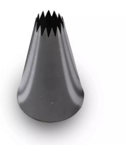 BOCCHETTA IN ACCIAIO FORO A STELLA FRANCESE 15MM