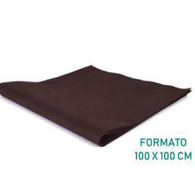COPRIMACCHIA 100X100MARRONE "HAPPY HOUR" TNT CF=20PZ