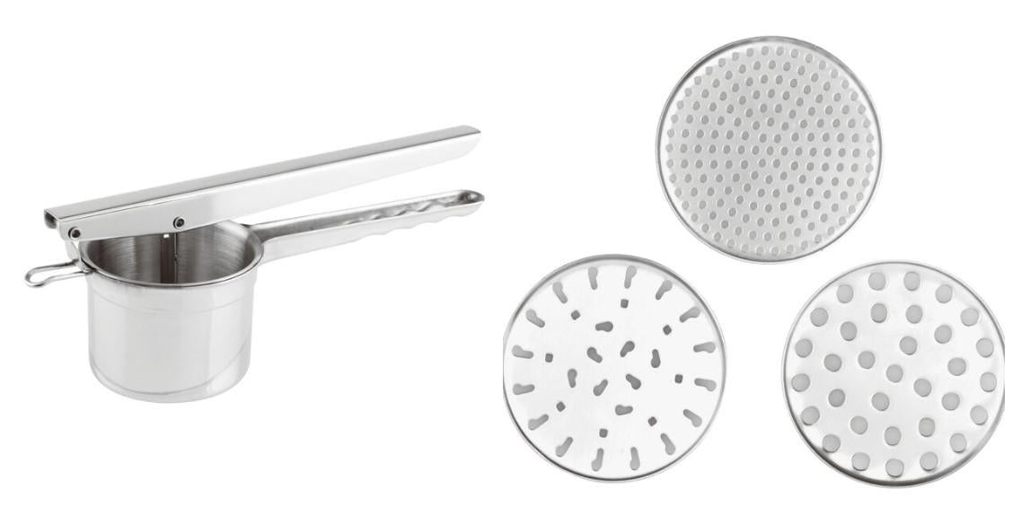 SCHIACCIAPATATE 3 GRIGLIE INOX