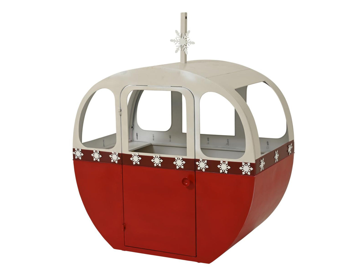FIGURA DISPLAY FERRO ROSSO/BIANCA 64,5X101 H120CM