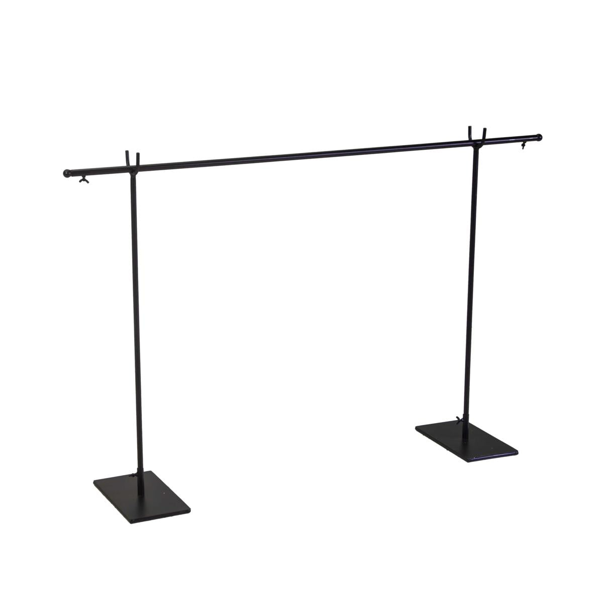 ESPOSITORE METALLO NERO ASTA CM 236X127X15H81,5