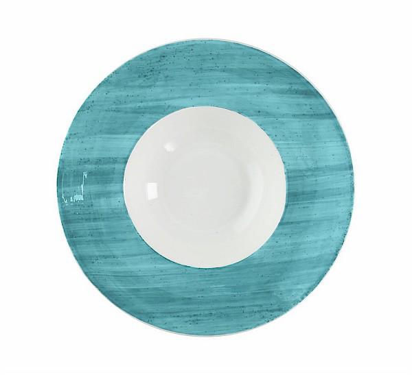 PIATTO FONDO GOURMET27CM B-RUSH BLU
