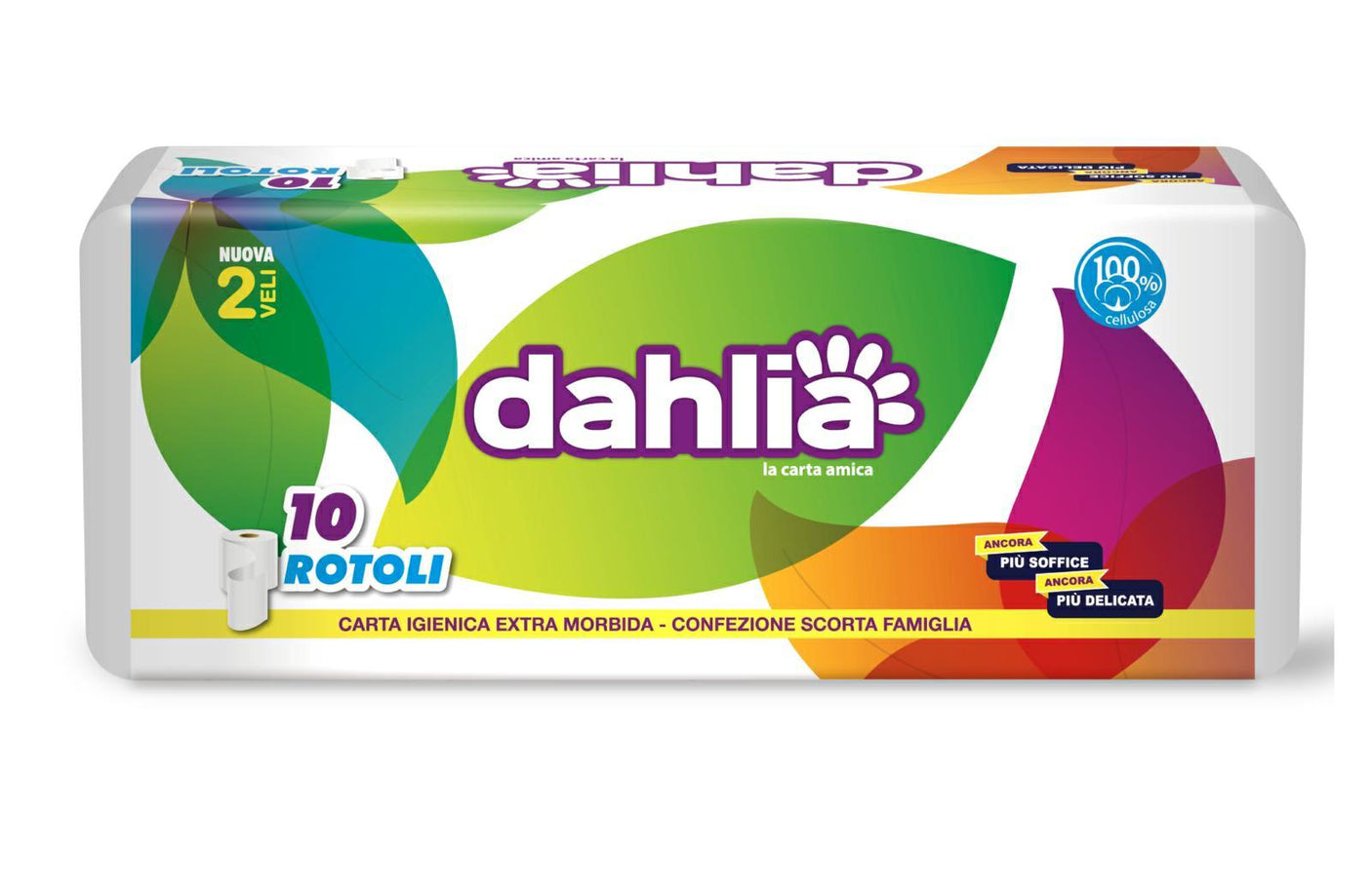 CARTA IGIENICA P.CELL DAHLIA 2V GOFFRATA CF=10RT