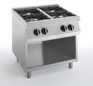 CUCINA GAS 4 FUOCHI A GIORNO 800X730X900 (SILKO)