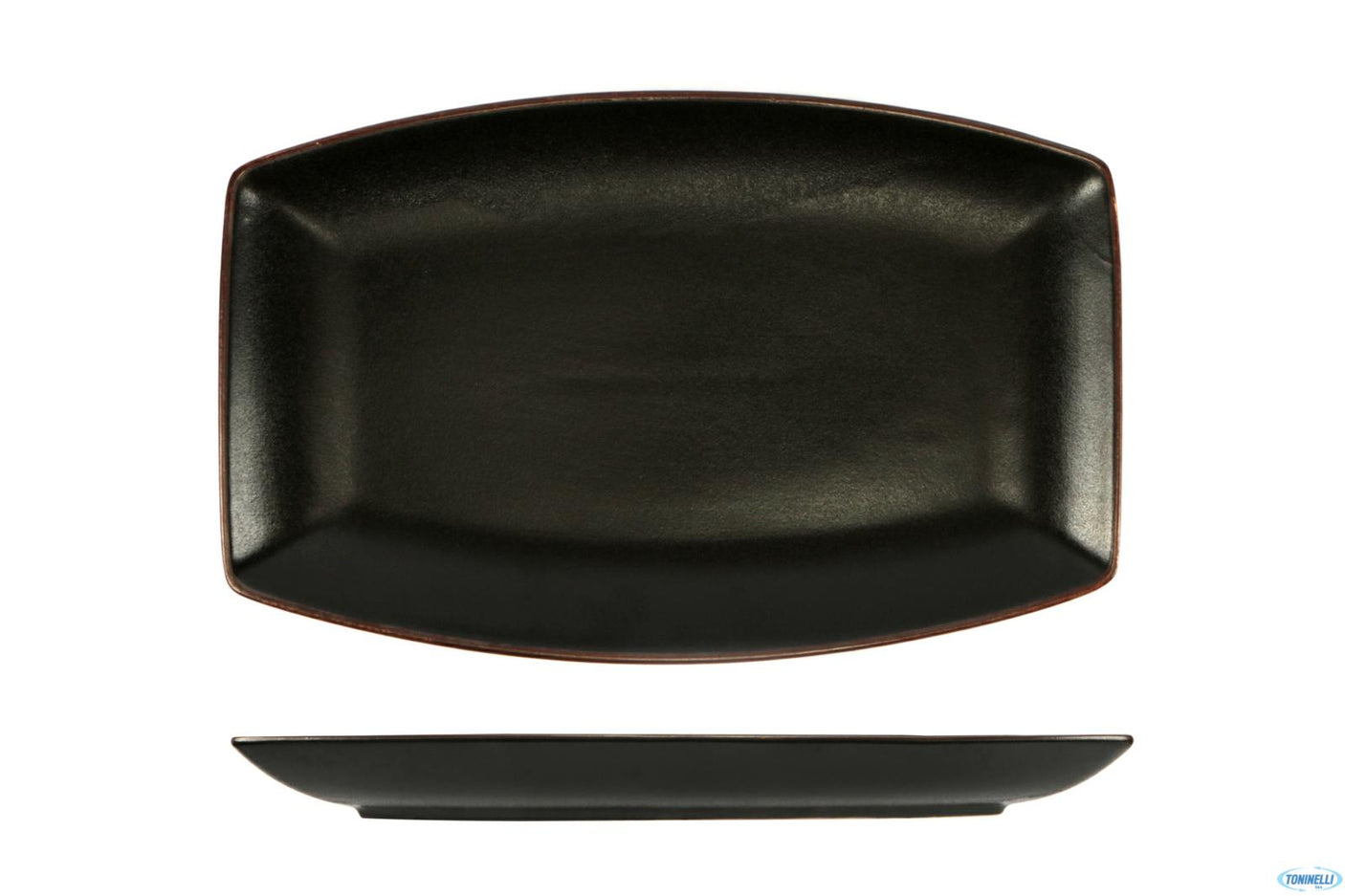 VASSOIO RETTANGOLARECM.32X20 STROMBOLI NERO