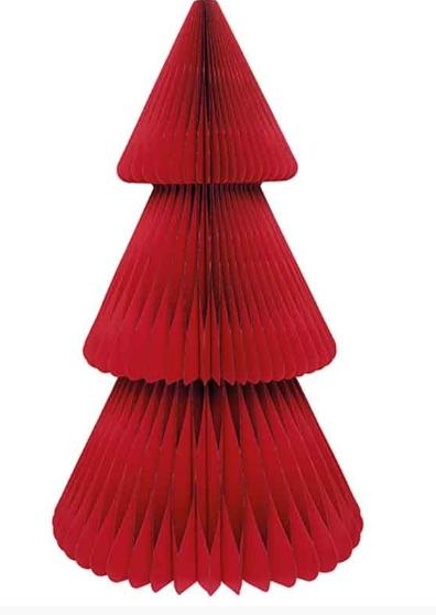 DECORAZ. ALBERO IN CARTA NEW STYLE ROSSO 1MT