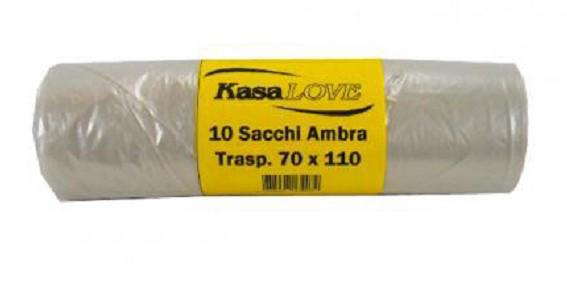 BUSTE ROTOLI NU LDPEAMBRA 70X110 RT=10PZ