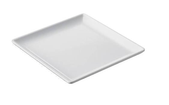 PIATTO QUADRO BIANCO IN MELAMINA 17X17X1.8