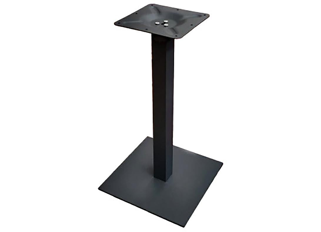 BASE TAVOLO ACCIAIO QUADRO COLORE NERO H72