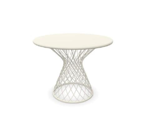 TAVOLO COMO BIANCO DIAM.60CM BASSO