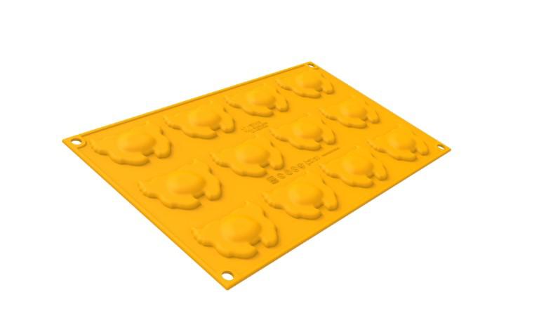 STAMPO GRANCHIO 6 SILICONE MOULD N°12 61X41CM ALTEZZA 8MM