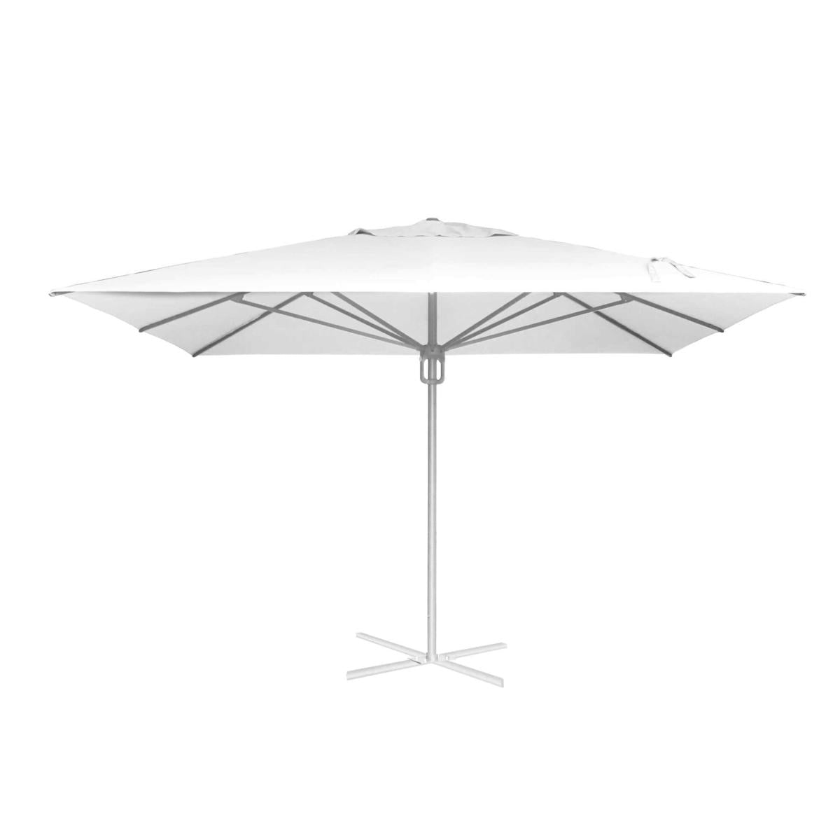 OMBRELLONE ALLUMINIOMIKE PALO CENTRALE BIANCO m4x4h3,60