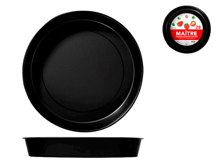 TORTIERA ANTIADERENTE LISCIA 28CM "MAITRE"
