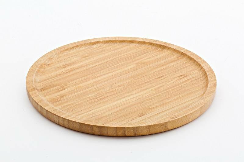 VASSOIO ROTONDO IN BAMBOO Ø CM. 33X1.5 H