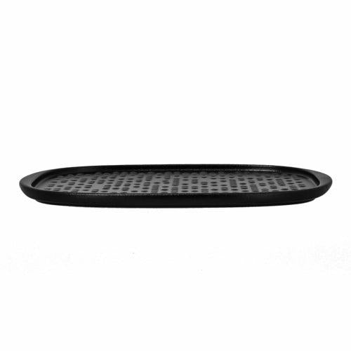 PIATTO RETTANGOLARE C/RIL 33X20CM STAGED