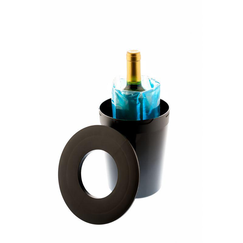GLACETTE VINO CON FASCIA REFRIGERANTE NERA
